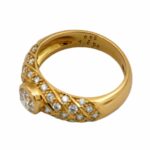 Cocktail Ring Gr.54 ca. 1,2 ct Diamanten Gelbgold 750/ 18K - Bild 7 Vorschau