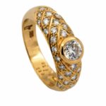 Cocktail Ring Gr.54 ca. 1,2 ct Diamanten Gelbgold 750/ 18K - Bild 10 Vorschau