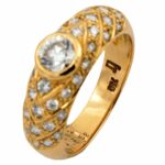 Cocktail Ring Gr.54 ca. 1,2 ct Diamanten Gelbgold 750/ 18K - Bild 11 Vorschau