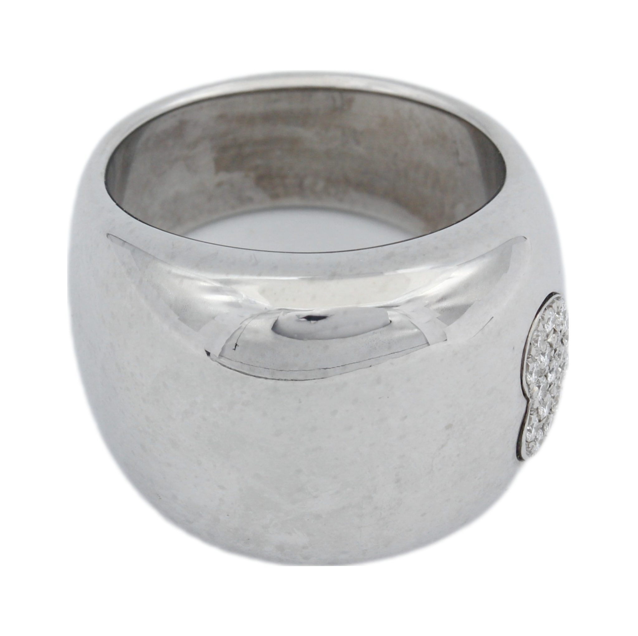 Herz Ring 56 ca. 0,25ct Diamanten Weißgold 750/ 18K