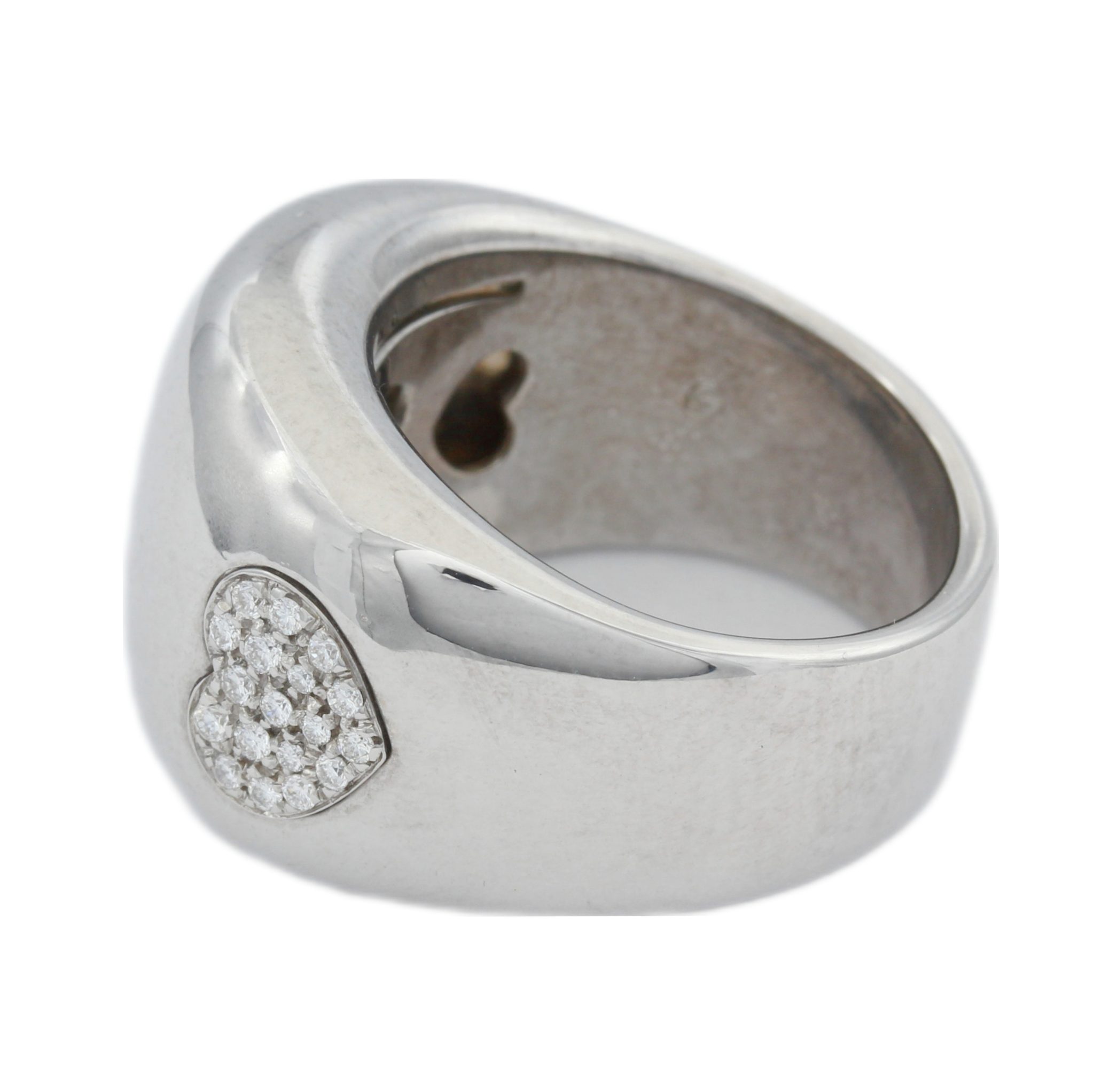 Herz Ring 56 ca. 0,25ct Diamanten Weißgold 750/ 18K - Bild 5