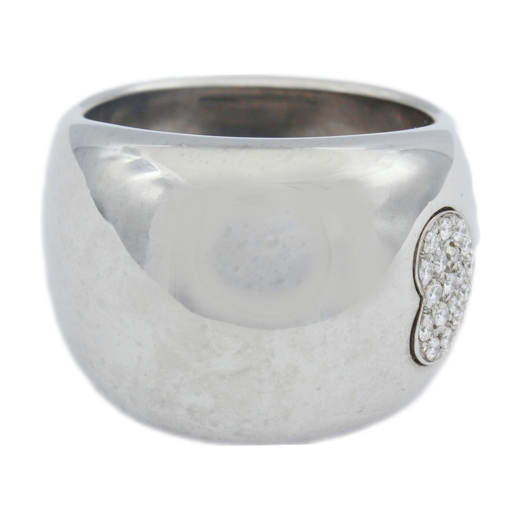 Herz Ring 56 ca. 0,25ct Diamanten Weißgold 750/ 18K - Bild 2