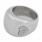 Herz Ring 56 ca. 0,25ct Diamanten Weißgold 750/ 18K - Bild 6 Vorschau