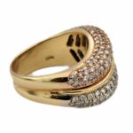 Cocktail Ring Gr.56 ca.1,7ct Diamanten Bicolor 750/ 18K - Bild 3 Vorschau