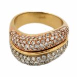 Cocktail Ring Gr.56 ca.1,7ct Diamanten Bicolor 750/ 18K - Bild 7 Vorschau
