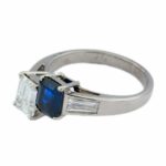 „Toi et Moi“ Saphir Ring Gr.54 ca. 1,52ct Diamanten Weißgold 750/ 18K - Bild 9 Vorschau