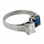 „Toi et Moi“ Saphir Ring Gr.54 ca. 1,52ct Diamanten Weißgold 750/ 18K - Bild 10 Vorschau