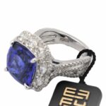 Effy „Black Tag“ Tansanit Ring Gr.54 ca.1,46ct Diamanten Weißgold 750/ 18K - Bild 6 Vorschau