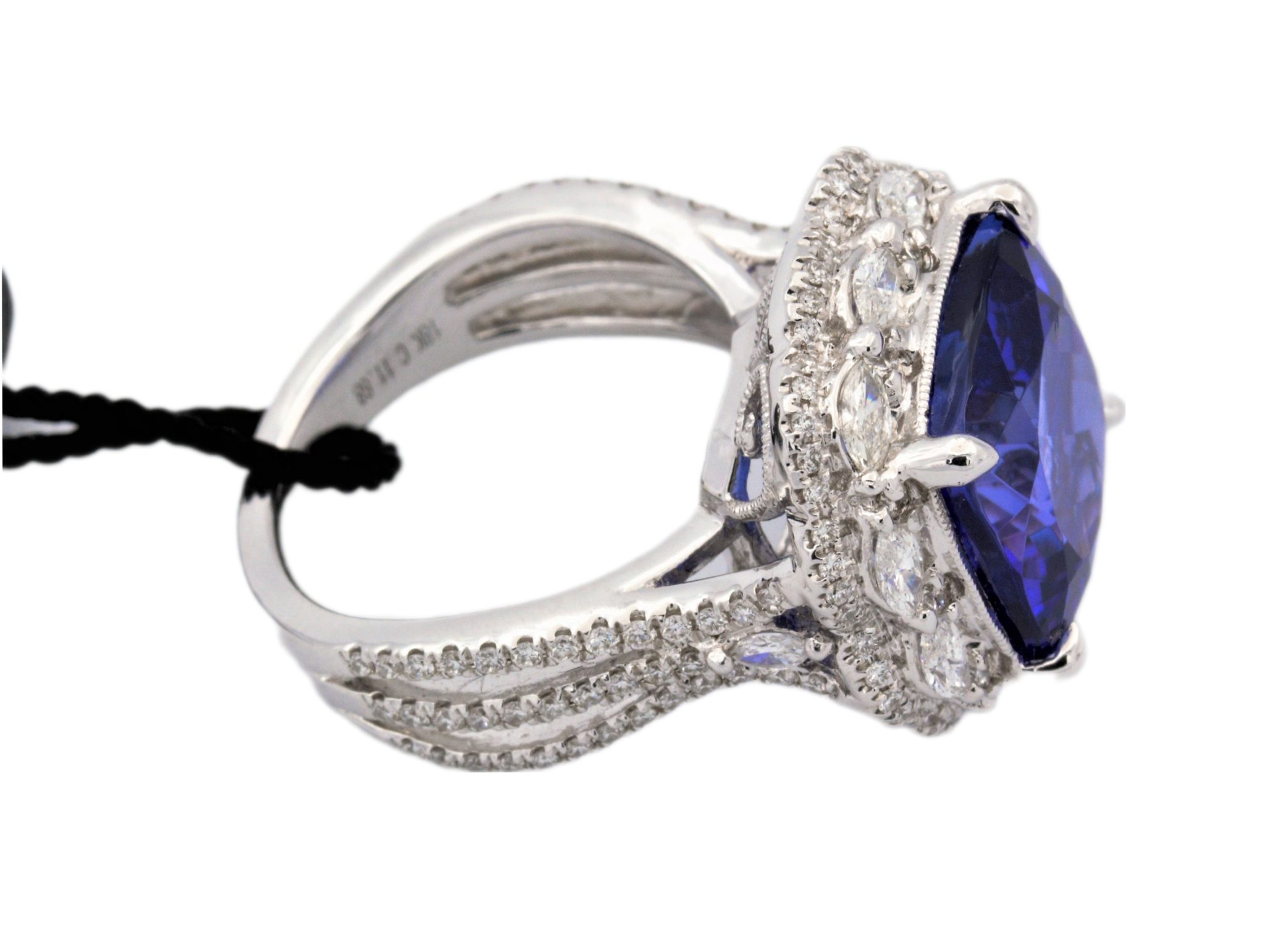 Effy „Black Tag“ Tansanit Ring Gr.54 ca.1,46ct Diamanten Weißgold 750/ 18K - Bild 3