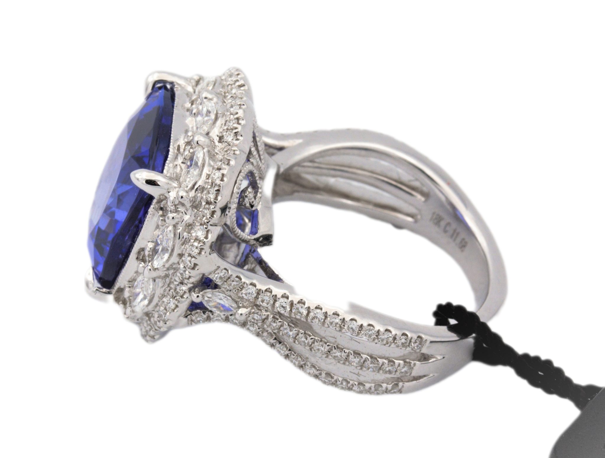 Effy „Black Tag“ Tansanit Ring Gr.54 ca.1,46ct Diamanten Weißgold 750/ 18K - Bild 9