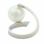 South Sea Perlen Ring Weißgold 750 / 18K mit ca. 0,23ct Diamanten - Bild 4 Vorschau