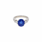 Kashmir Saphir Ring 4,14 ct – Seltenheit – DSEF/ Gübelin Expertise Schweiz - Bild 2 Vorschau