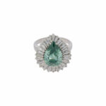 Grüner Diamant Tropfen Ring Gr.55 750 / 18K HRD / GIA Zertifikat Vorschau
