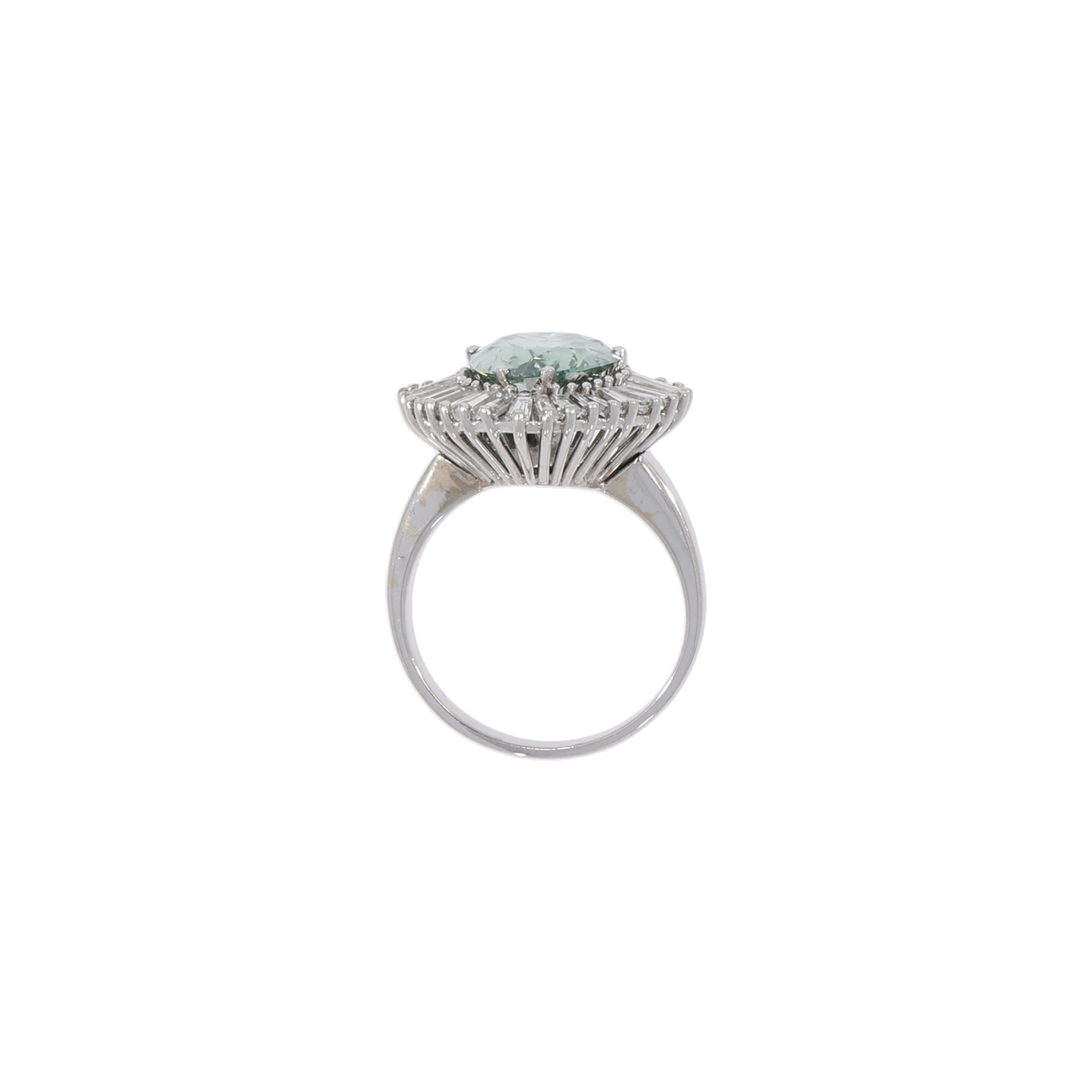 Grüner Diamant Tropfen Ring Gr.55 750 / 18K HRD / GIA Zertifikat - Bild 4
