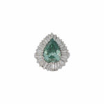 Grüner Diamant Tropfen Ring Gr.55 750 / 18K HRD / GIA Zertifikat - Bild 5 Vorschau