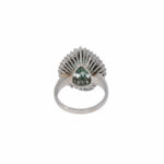 Grüner Diamant Tropfen Ring Gr.55 750 / 18K HRD / GIA Zertifikat - Bild 6 Vorschau
