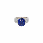 Saphir Ring Gr.52,5 Weißgold 750 / 18K mit ca. 0,7ct Diamanten Vorschau