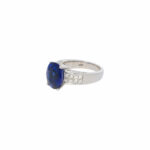 Saphir Ring Gr.52,5 Weißgold 750 / 18K mit ca. 0,7ct Diamanten - Bild 2 Vorschau