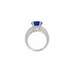 Saphir Ring Gr.52,5 Weißgold 750 / 18K mit ca. 0,7ct Diamanten - Bild 4 Vorschau