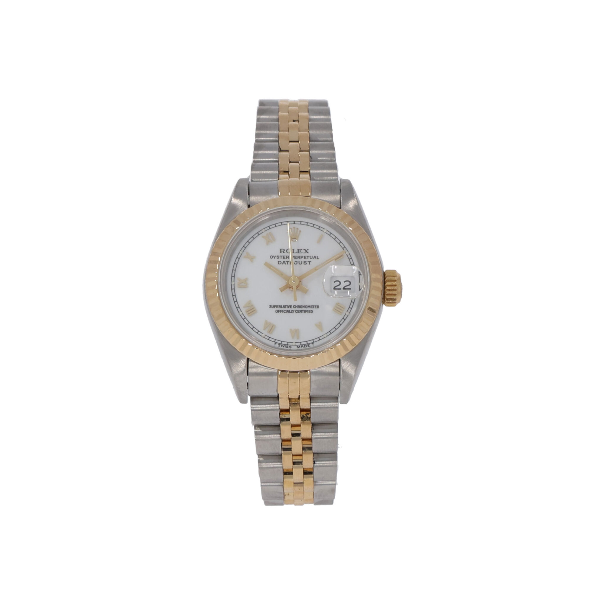 Rolex Lady-DatejustRolex Lady-Datejust Ref. 69173 Stahl/Gold weiß römisch