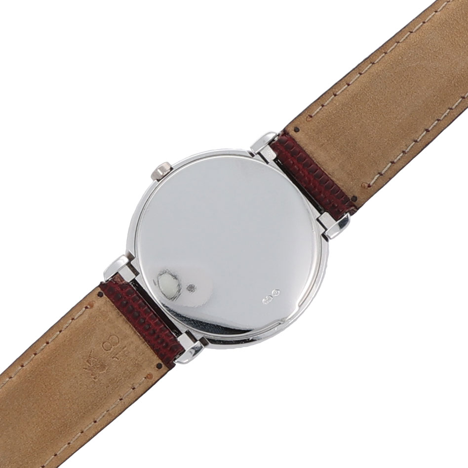 Rolex Cellini in 750er Weissgold mit Lederband