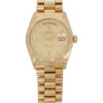 Rolex Day-Date 36 Ref. 18038 Gold 18 K Diamond Dial 1986 LC100 Papers - Bild 5 Vorschau