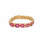 Armband Gelbgold 750 / 18K mit ca. 27ct Rubin und 4,2ct Diamanten Vorschau