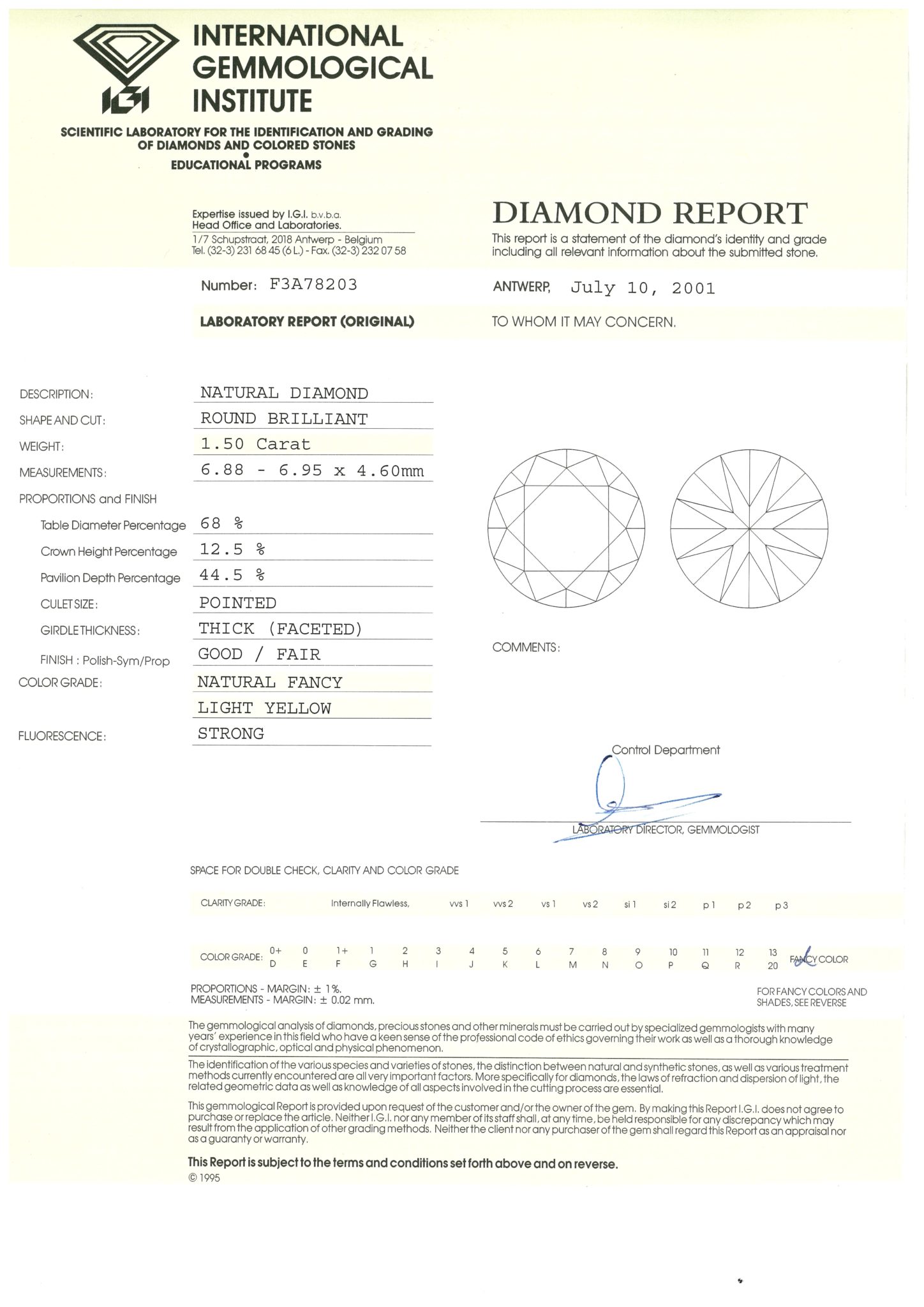 Solitärohrstecker 3,01 ct Diamanten Weißgold 750/ 18K IGI Zertifikat - Bild 8