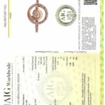 Diamant Ring Gr. 53 0,25 ct Brillant Roségold 585/ 14K AIG Zertifikat - Bild 7 Vorschau