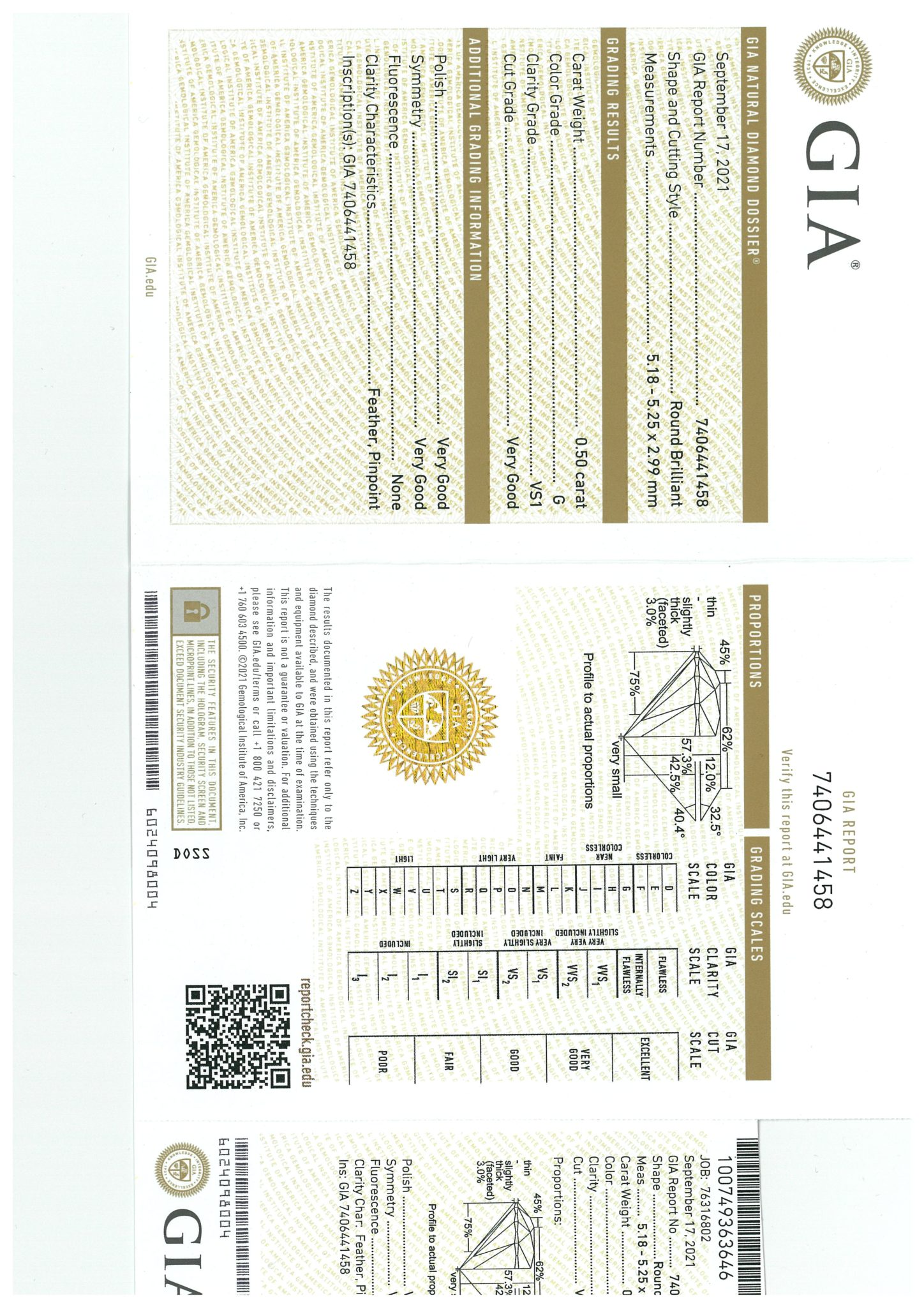 Rüschenbeck Solitärring 0,50 ct Diamant Gr. 56 Weißgold 18K GIA Zertifikat - Bild 7