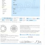 Solitärring Gr. 54,5 1,04 ct Diamant Weißgold 750/ 18K DPL Zertifikat - Bild 8 Vorschau