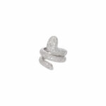 Schlangenring Weißgold 750 / 18K mit 1,4ct Diamanten - Bild 4 Vorschau