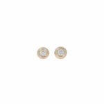 Solitär Ohrstecker in Zargenfassung mit ins. ca. 0,5ct Vorschau