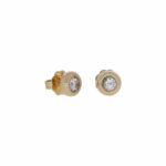 Solitärohrstecker mit je 0,30ct Diamant Gelbgold 750 / 18K - Bild 2 Vorschau