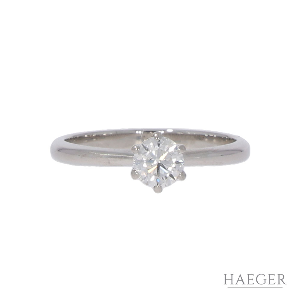 Solitärring mit 0,5ct Gr. 54 Platin 950 / GIA Zertifikat