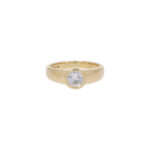 Solitärring Gelbgold 750 / 18K mit ca. 0,5ct Diamanten Vorschau