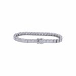 Tennisarmband Weißgold 750 / 18K mit ca. 5,5ct Diamanten - Bild 2 Vorschau