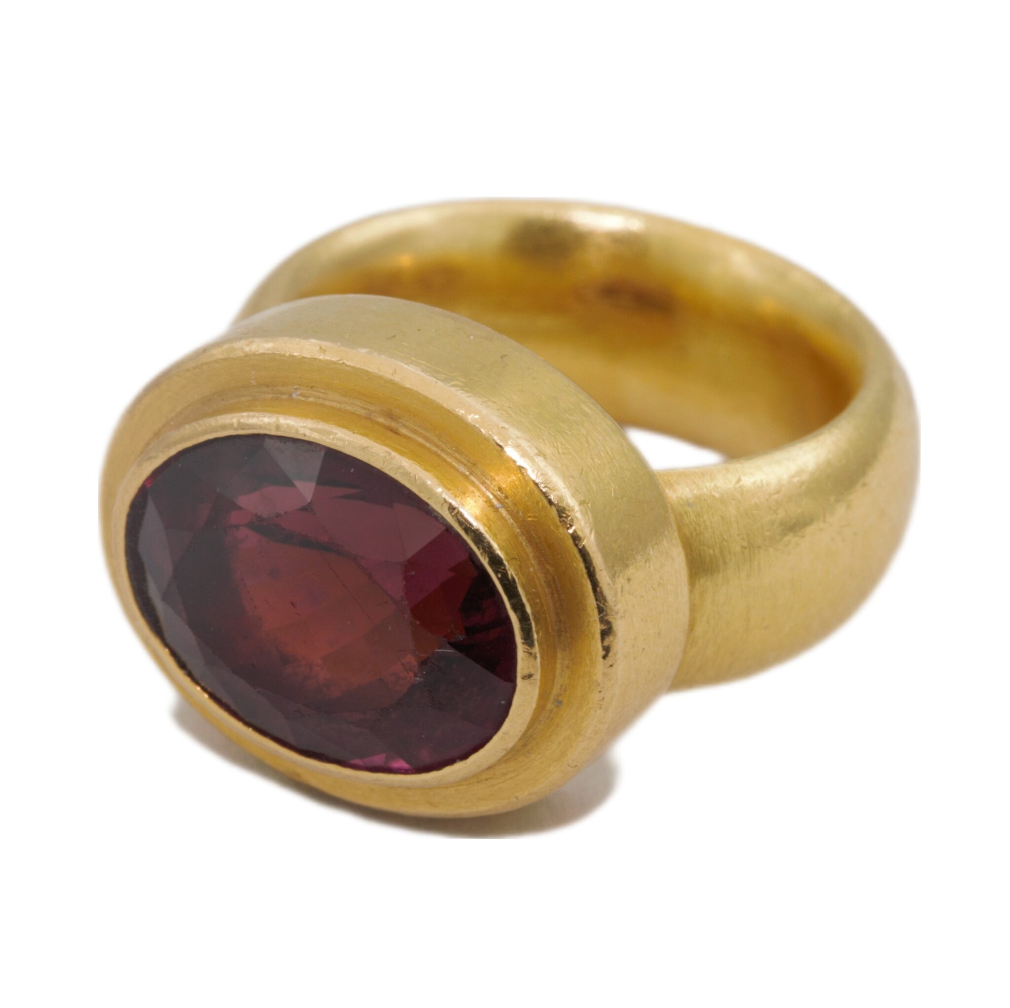 Turmalin Ring Gr. 54 Gelbgold 900 - Bild 7