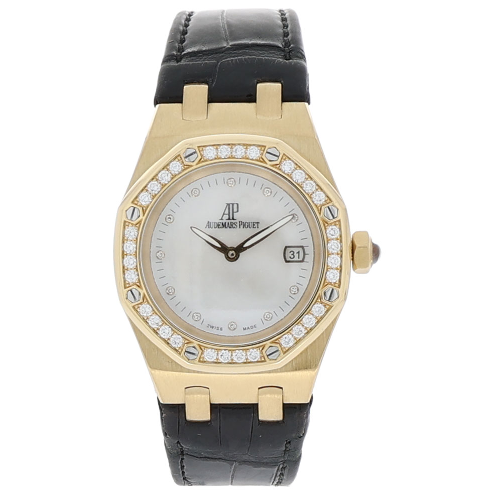 Audemars Piguet Royal Oak Lady Ref. 67601ba.zz.d012cr.03 MOP 18K Full Set