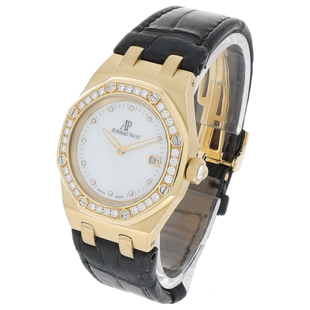 Audemars Piguet Royal Oak Lady Ref. 67601ba.zz.d012cr.03 MOP 18K Full Set