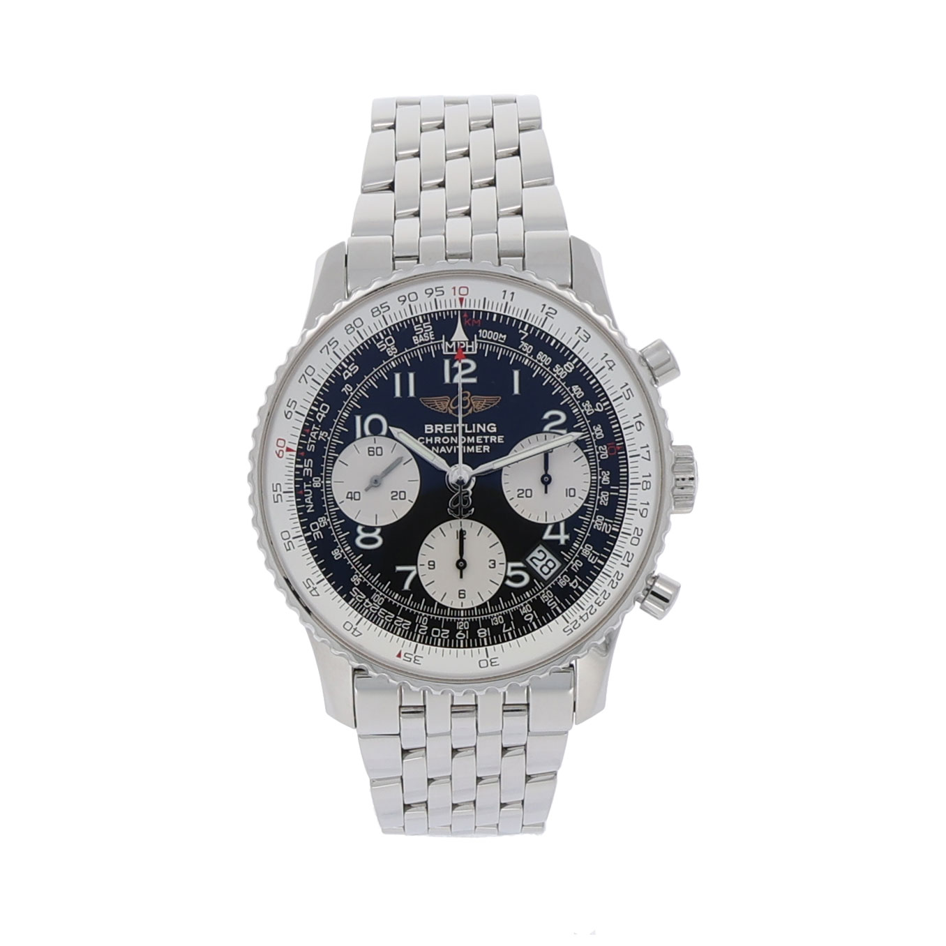 Breitling Navitimer Ref A 23322 Steel Black Dial Full Set 2007 Top Condition