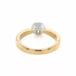Solitär Brillant Ring in 585er Gelbgold mit Weissgoldfassung Vorschau