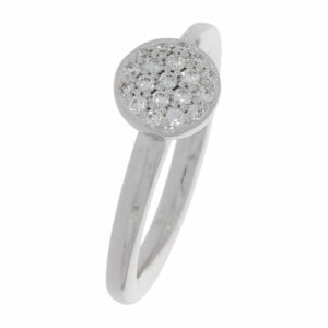 Bron Stardust Ring Gr.48,5 Weißgold 750 / 18K mit 0,15ct Diamanten