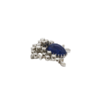 Brosche Weißgold 750 / 18K mit 9,96ct Saphir und 2,36ct Diamanten Vorschau