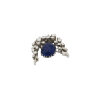 Brosche Weißgold 750 / 18K mit 9,96ct Saphir und 2,36ct Diamanten Vorschau