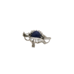 Brosche / Anhänger Weißgold 750 / 18K mit ca.4,66ct Saphir und 0,95ct Diamanten - Bild 3 Vorschau