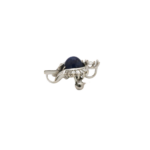 Brosche / Anhänger Weißgold 750 / 18K mit ca.4,66ct Saphir und 0,95ct Diamanten Vorschau