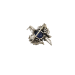Brosche / Anhänger Weißgold 750 / 18K mit ca.4,66ct Saphir und 0,95ct Diamanten Vorschau