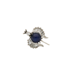 Brosche / Anhänger Weißgold 750 / 18K mit ca.4,66ct Saphir und 0,95ct Diamanten Vorschau