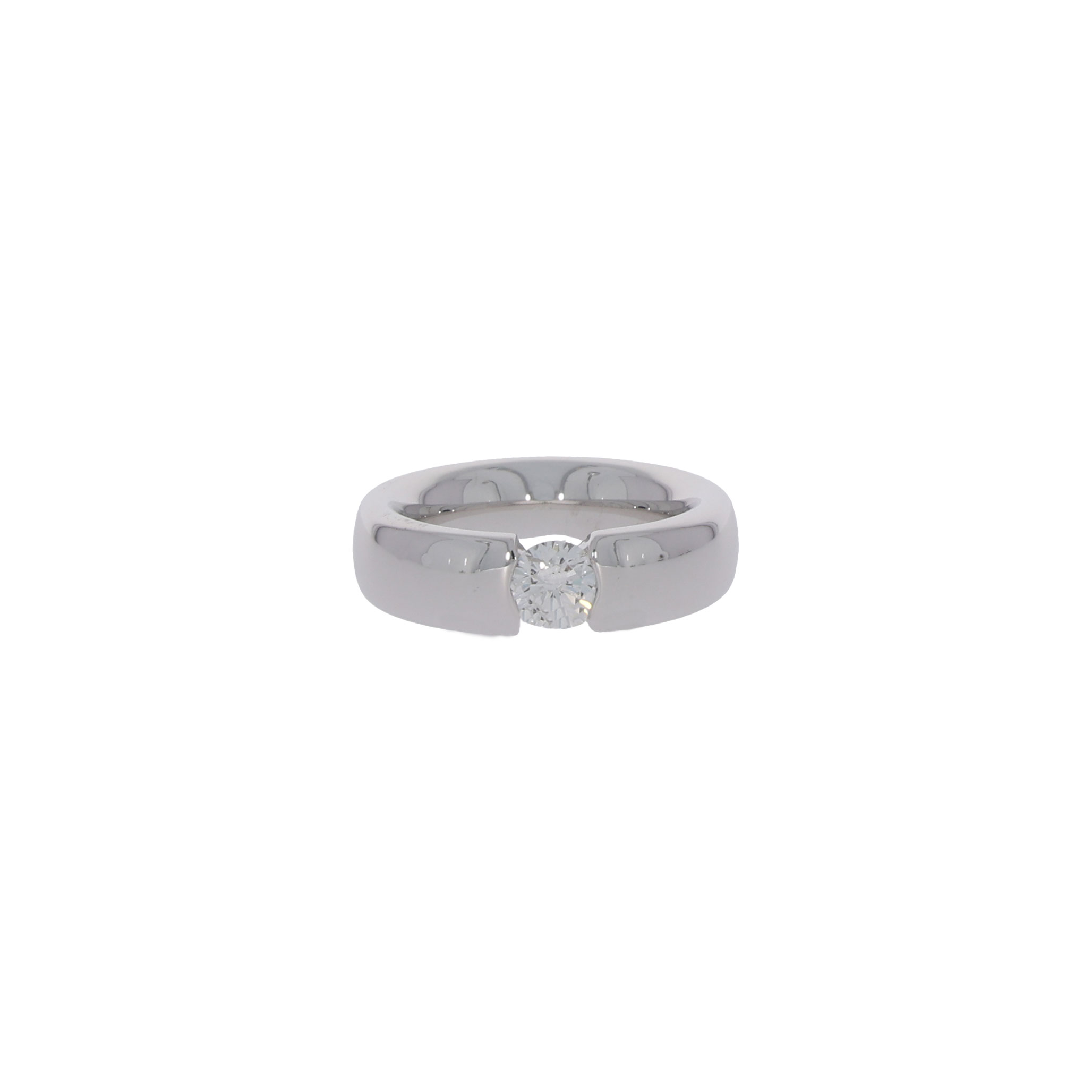 Diamant Spannring von Bucherer in 750er Weissgold